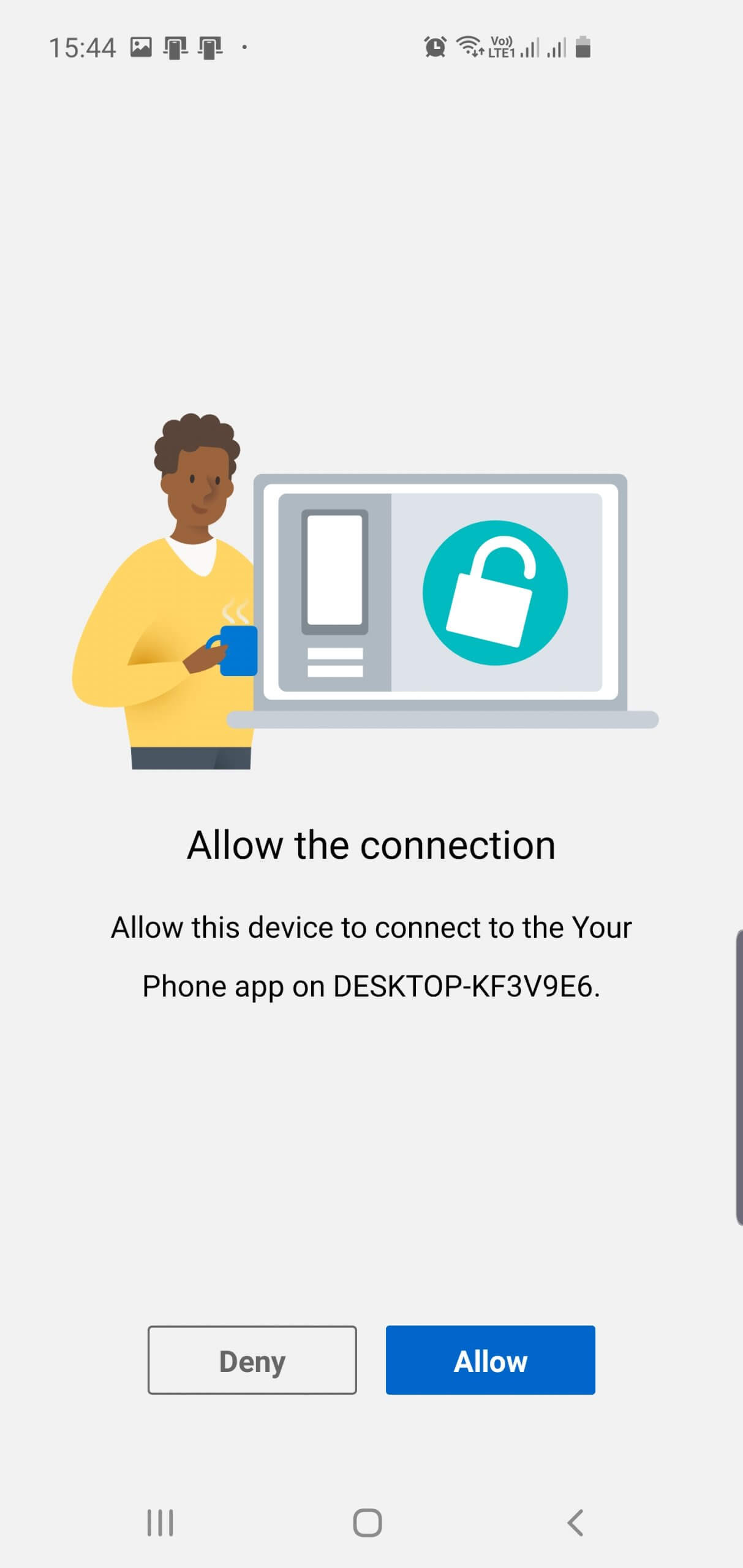 How to link Android phone and Windows 10 PC – Delphina – IT Services